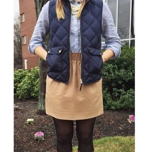 J crew wool mini skirt